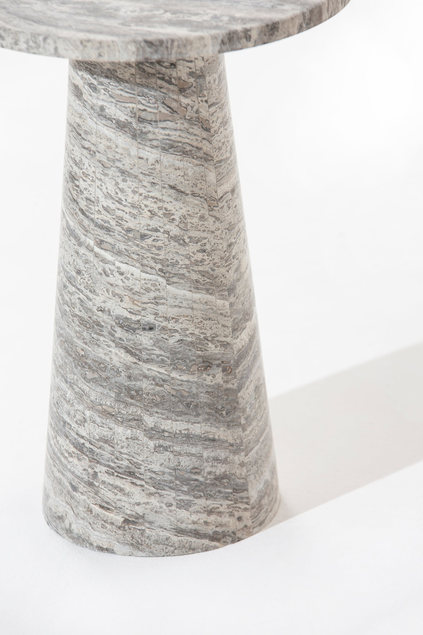 Rayne Grey Travertine Side Table - Image 7