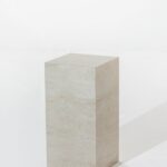 Zelda Travertine Finish Porcelain Plinth