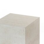 Zelda Travertine Finish Porcelain Plinth