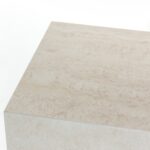 Zelda Travertine Finish Porcelain Plinth