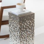 Zelda Earthy Marble Mosaic Plinth