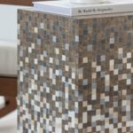 Zelda Earthy Marble Mosaic Plinth
