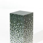 Zelda Green Gradient Marble Mosaic Plinth