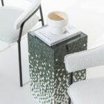 Zelda Green Gradient Marble Mosaic Plinth