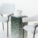 Zelda Green Gradient Marble Mosaic Plinth