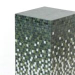 Zelda Green Gradient Marble Mosaic Plinth