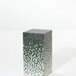 Zelda Green Gradient Marble Mosaic Plinth