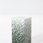 Zelda Green Gradient Marble Mosaic Plinth