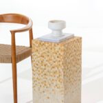 Zelda Warm Gradient Marble Mosaic Plinth