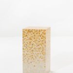 Zelda Warm Gradient Marble Mosaic Plinth