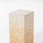 Zelda Warm Gradient Marble Mosaic Plinth