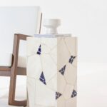 Zelda Irregular Tilework Marble Mosaic Plinth