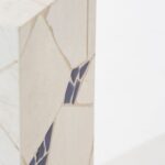 Zelda Irregular Tilework Marble Mosaic Plinth