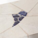 Zelda Irregular Tilework Marble Mosaic Plinth