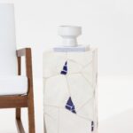 Zelda Irregular Tilework Marble Mosaic Plinth