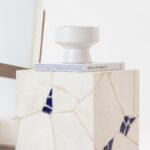 Zelda Irregular Tilework Marble Mosaic Plinth