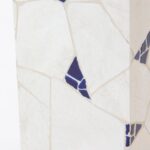 Zelda Irregular Tilework Marble Mosaic Plinth