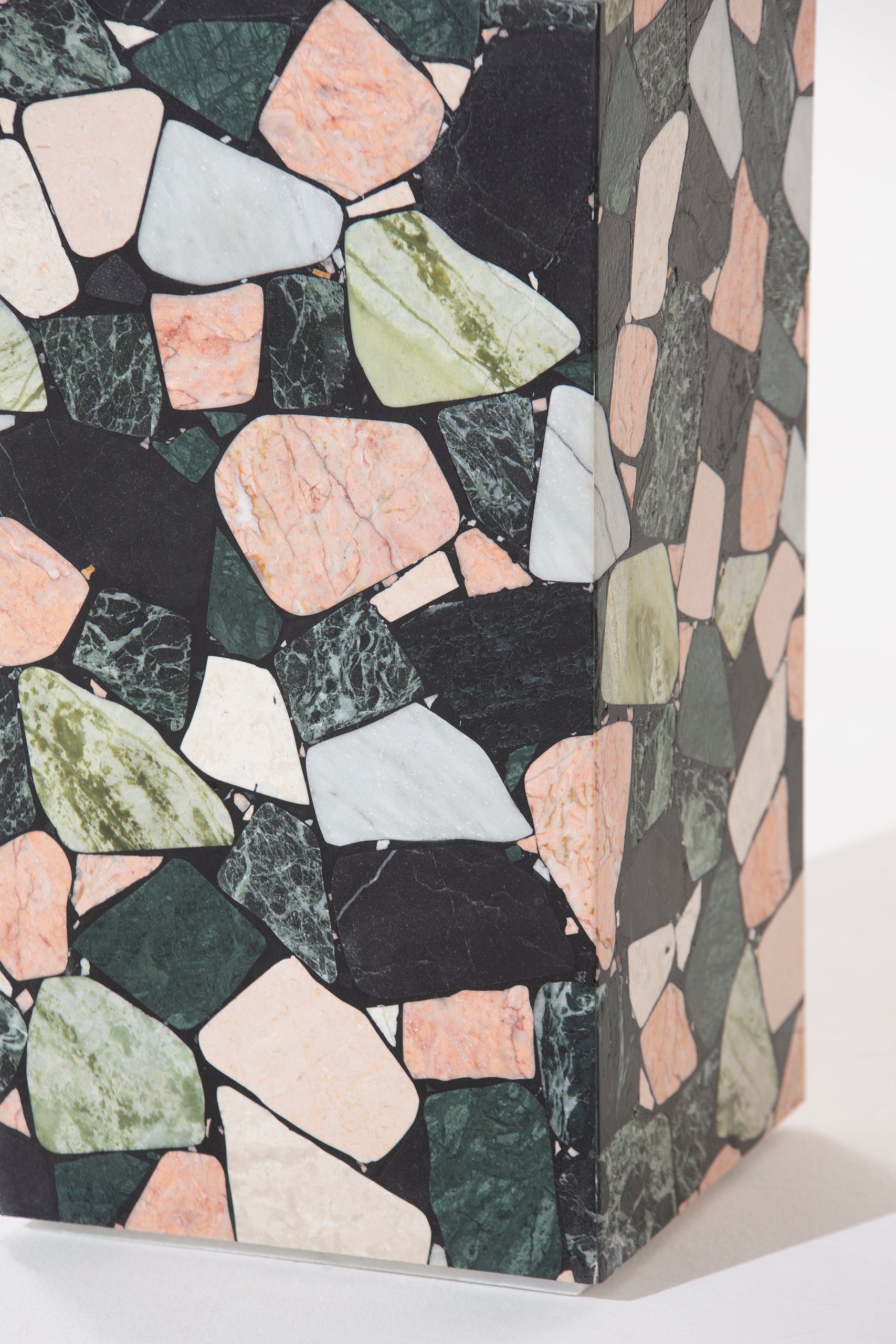 Zelda Multi Colored Marble Mosaic Plinth - Image 8