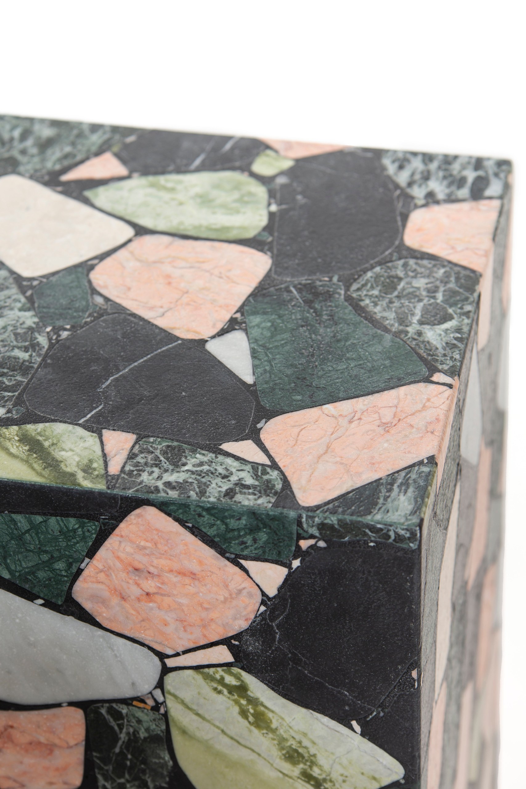 Zelda Multi Colored Marble Mosaic Plinth - Image 9