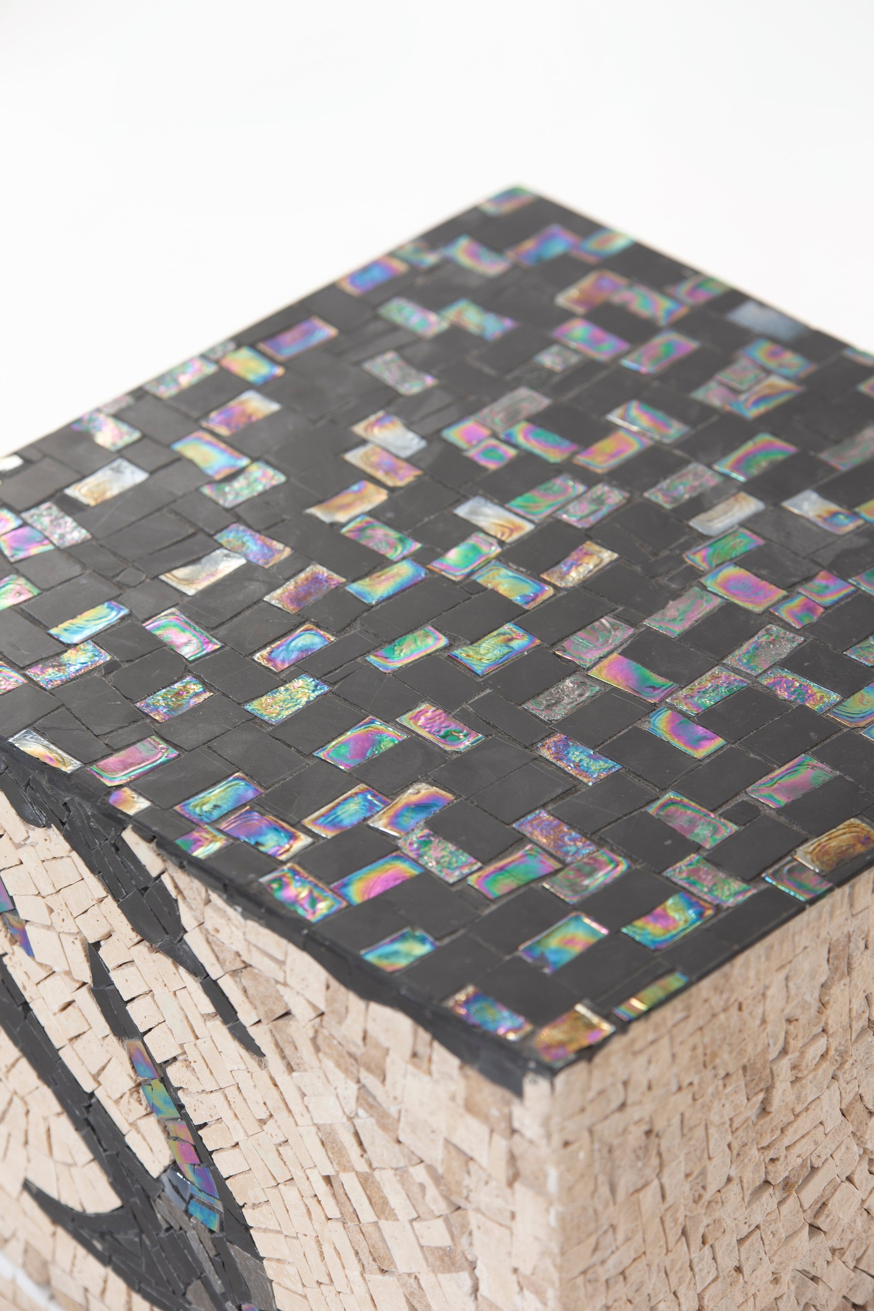 Zelda Nature Inspired Marble Mosaic Plinth - Image 7