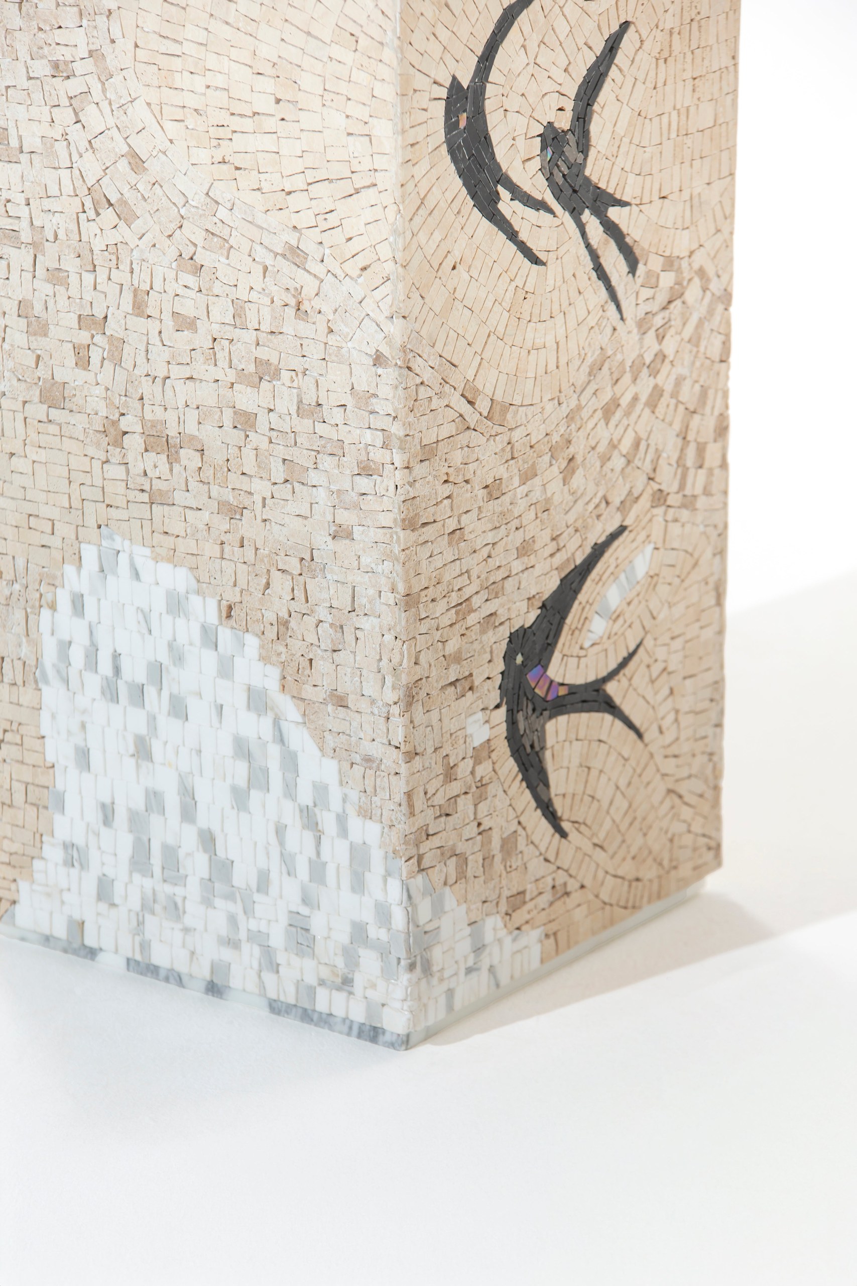 Zelda Nature Inspired Marble Mosaic Plinth - Image 8