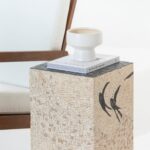Zelda Nature Inspired Marble Mosaic Plinth