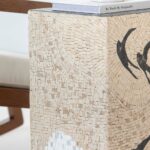 Zelda Nature Inspired Marble Mosaic Plinth