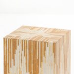 Zelda Linear Abstract Marble Mosaic Plinth