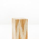 Zelda Linear Abstract Marble Mosaic Plinth