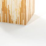 Zelda Linear Abstract Marble Mosaic Plinth