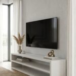 Nysa Off White Speckled Microconcrete TV Unit