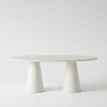 Belova Off White Microconcrete Dining Table