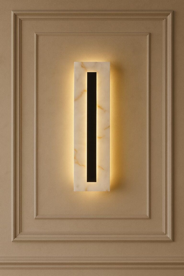 Marbella Backlit Black Wall Light