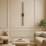 Axis Slimline Black Wall Light