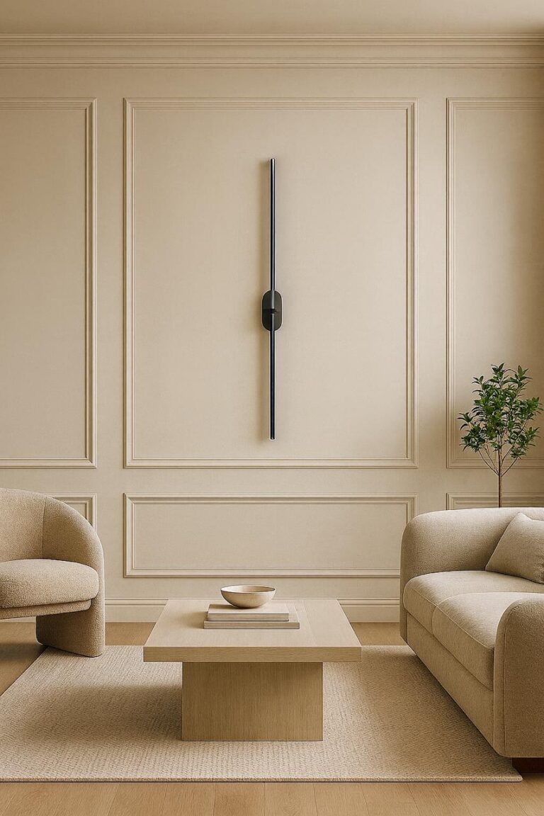 Axis Slimline Black Wall Light