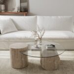 Asteri Travertine Coffee Table