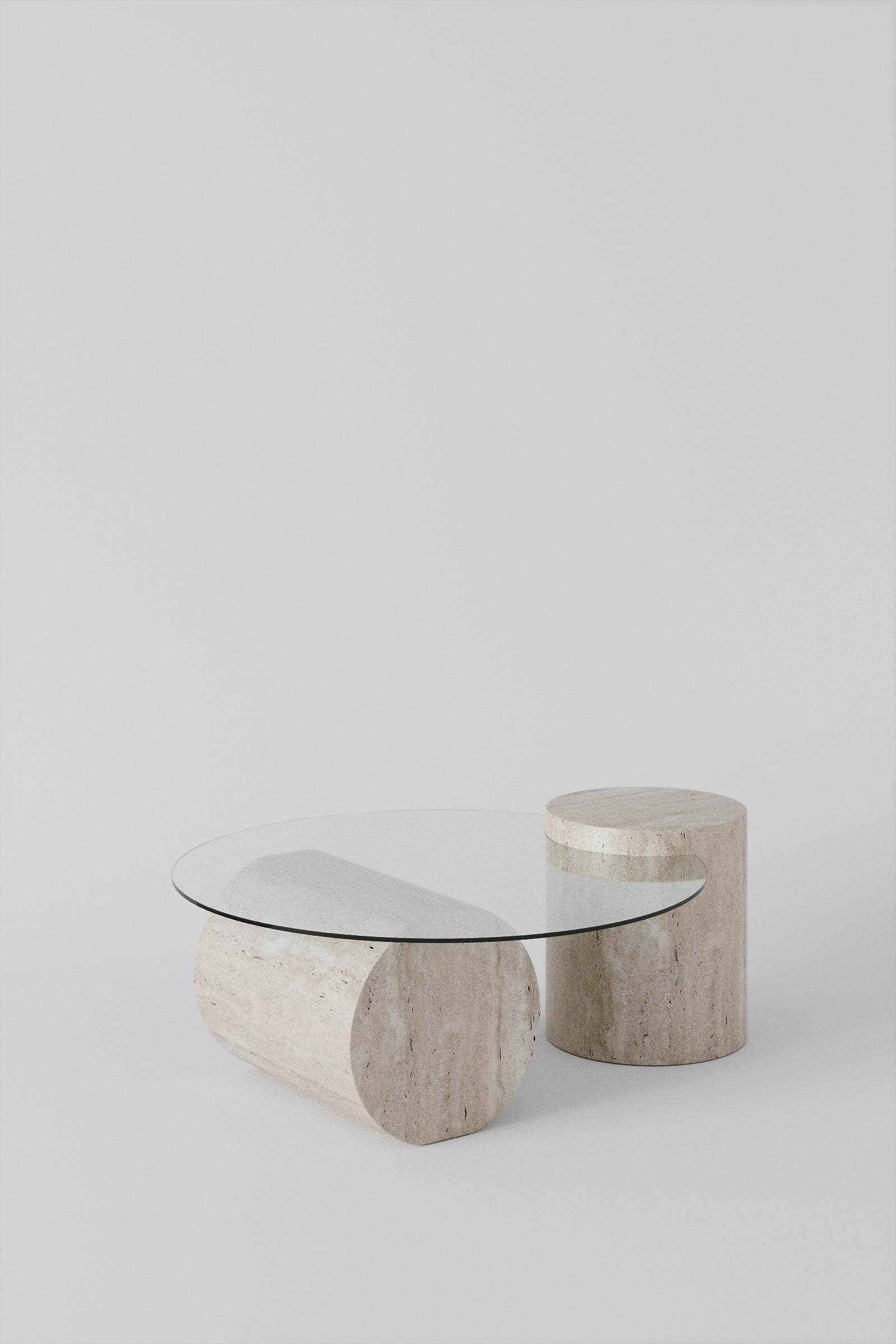 Asteri Travertine Coffee Table - Image 3