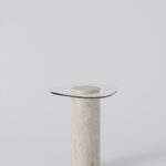 Asteri Travertine Side Table