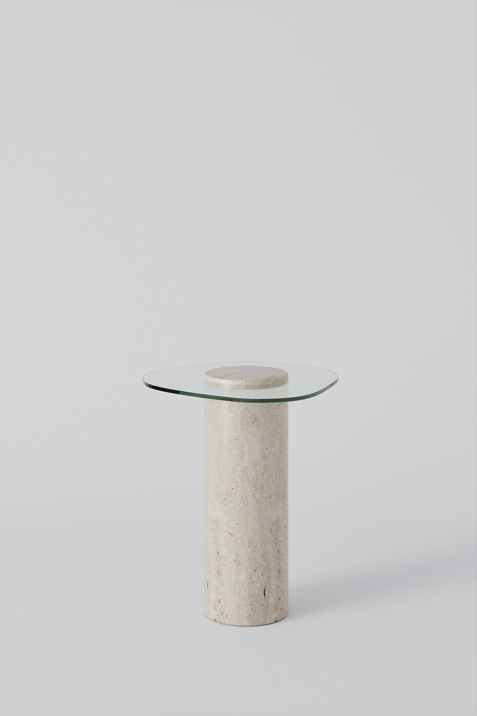 Asteri Travertine Side Table - Image 3