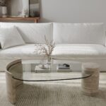 Acantha Travertine Coffee Table