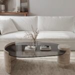 Acantha Travertine Coffee Table