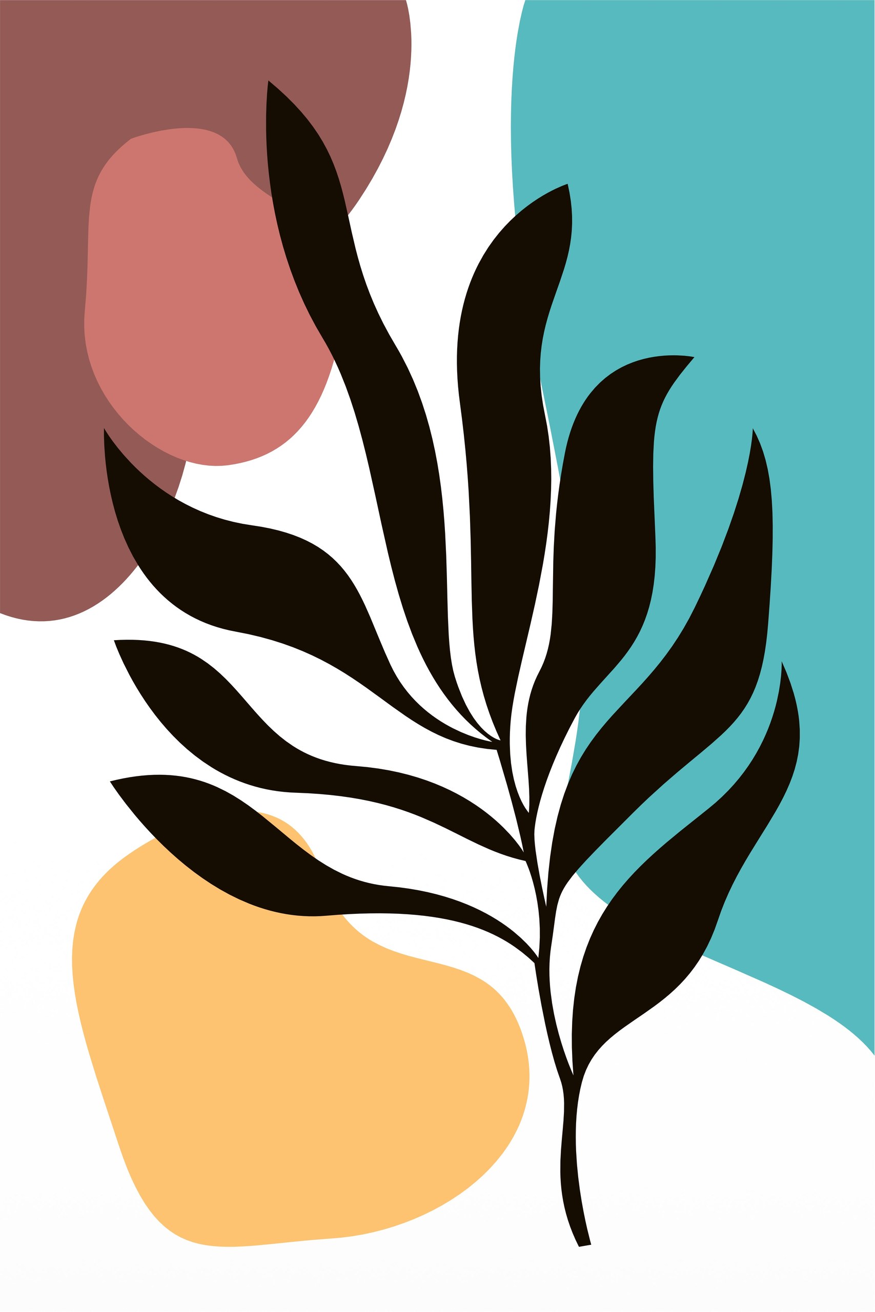 Eclectic Leaf Wall Art - Image 2