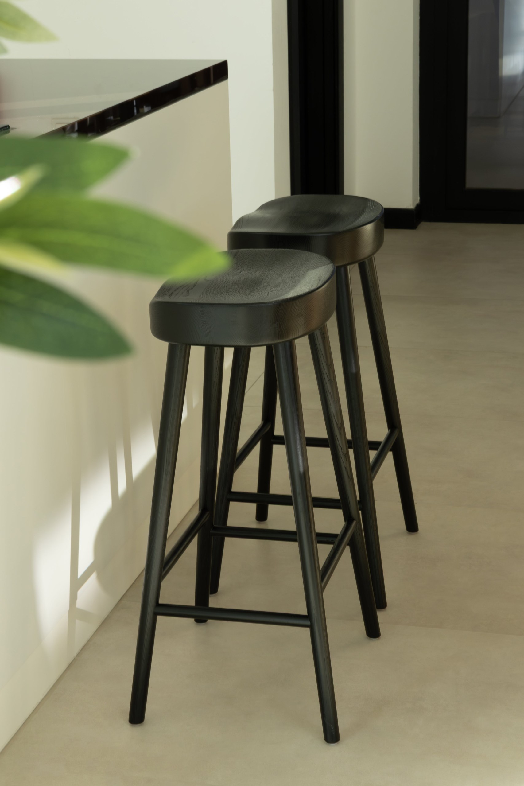 Owen Black Counter Stool