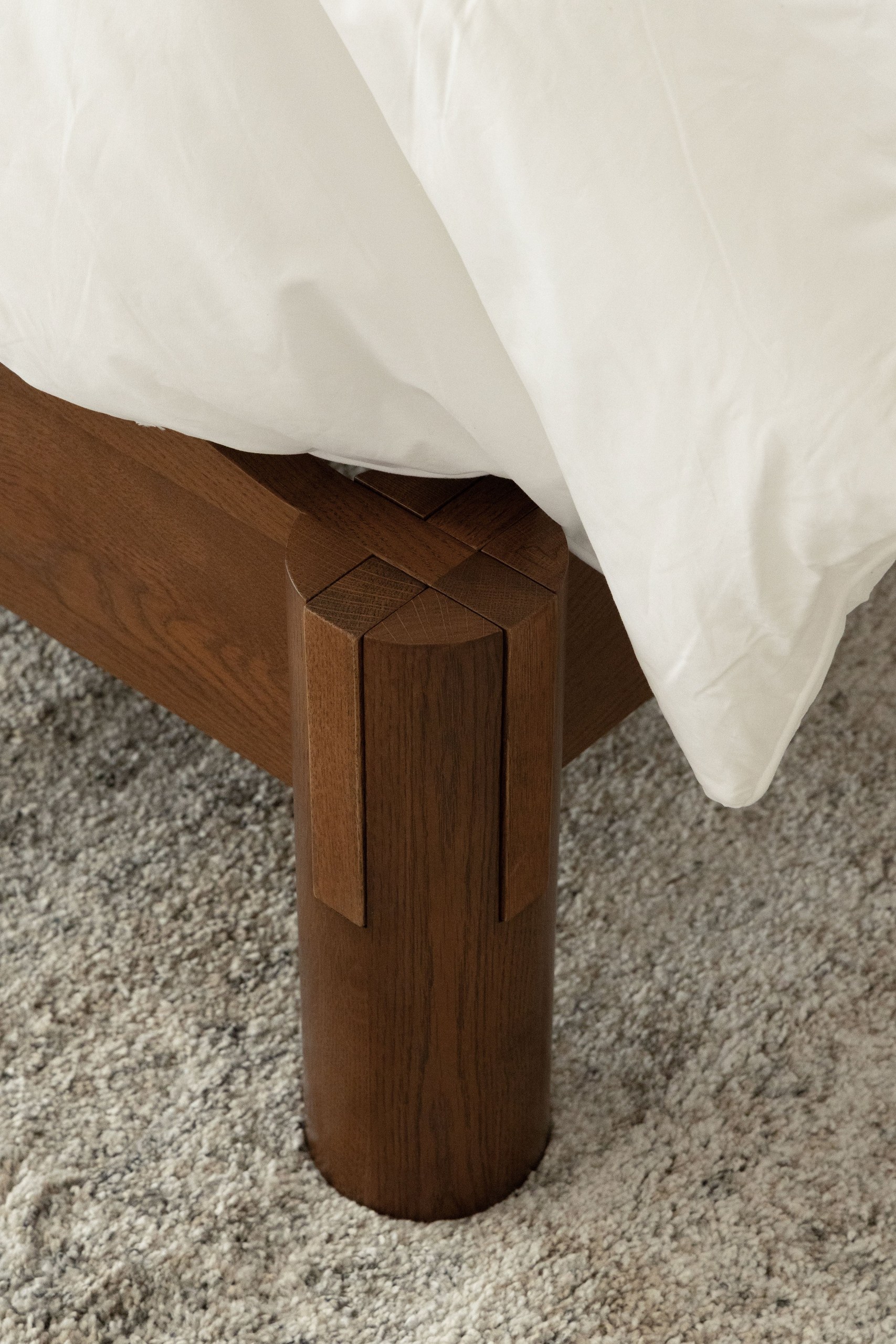 Yolanda Japanese Joinery Darkwood Bed - Image 2