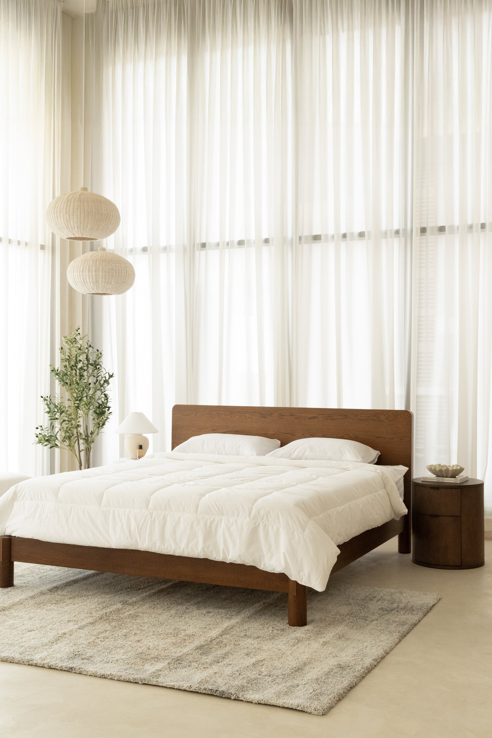 Yolanda Japanese Joinery Darkwood Bed - Image 7