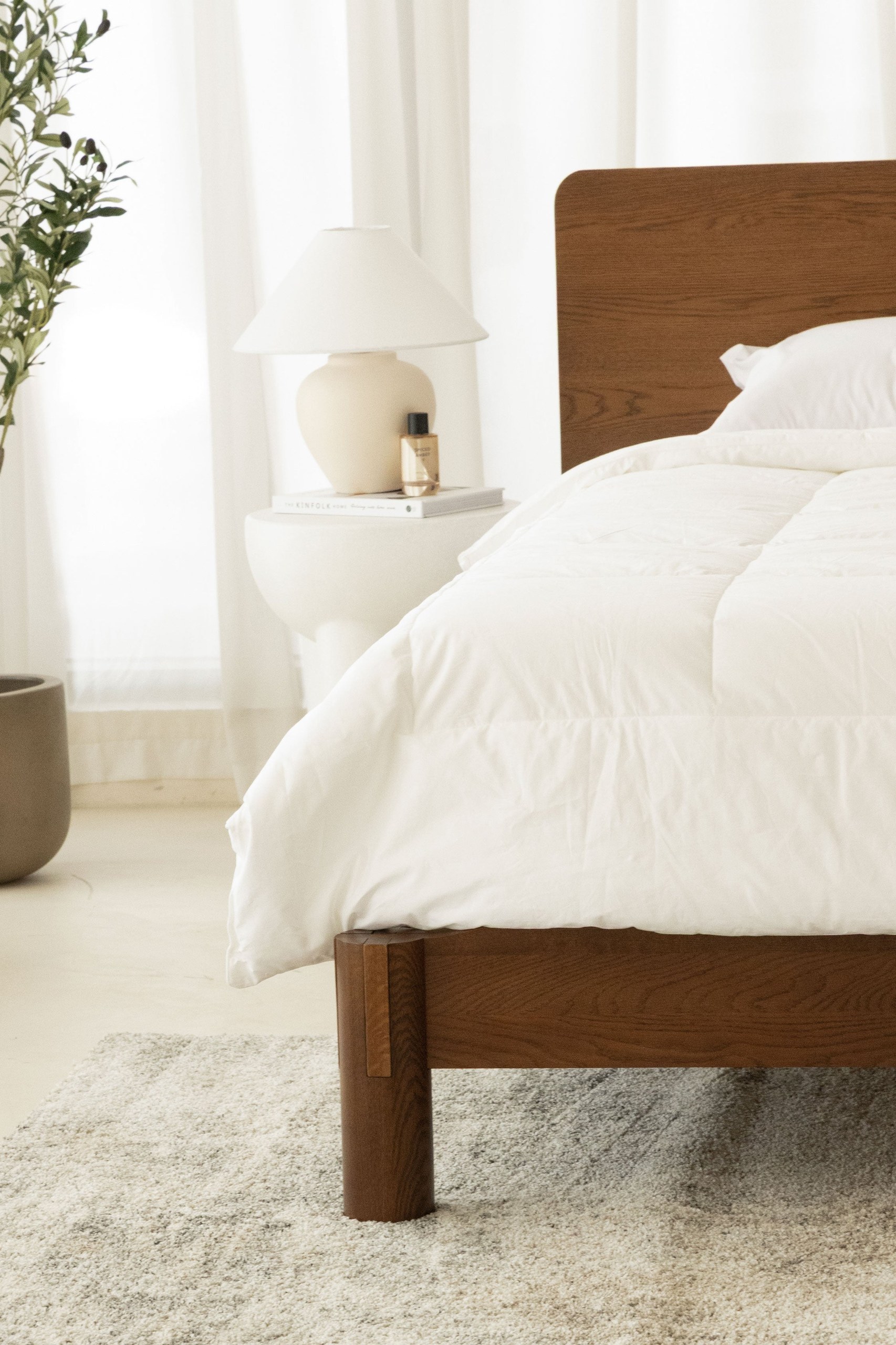 Yolanda Japanese Joinery Darkwood Bed - Image 9
