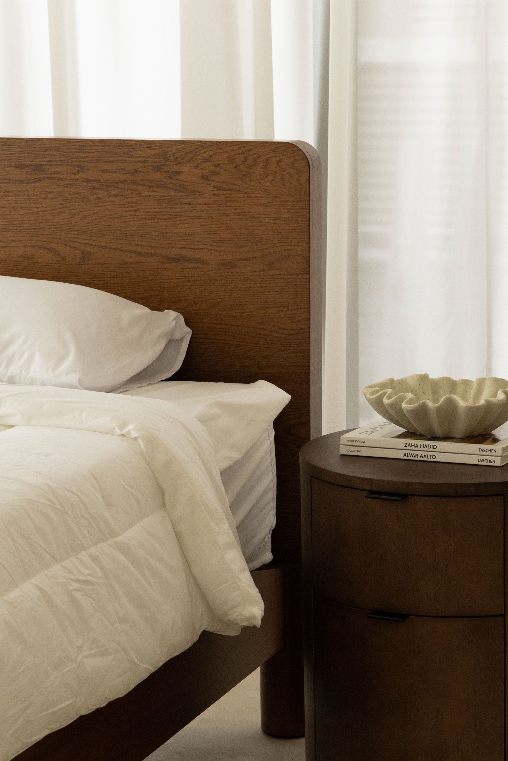 Yolanda Japanese Joinery Darkwood Bed - Image 11