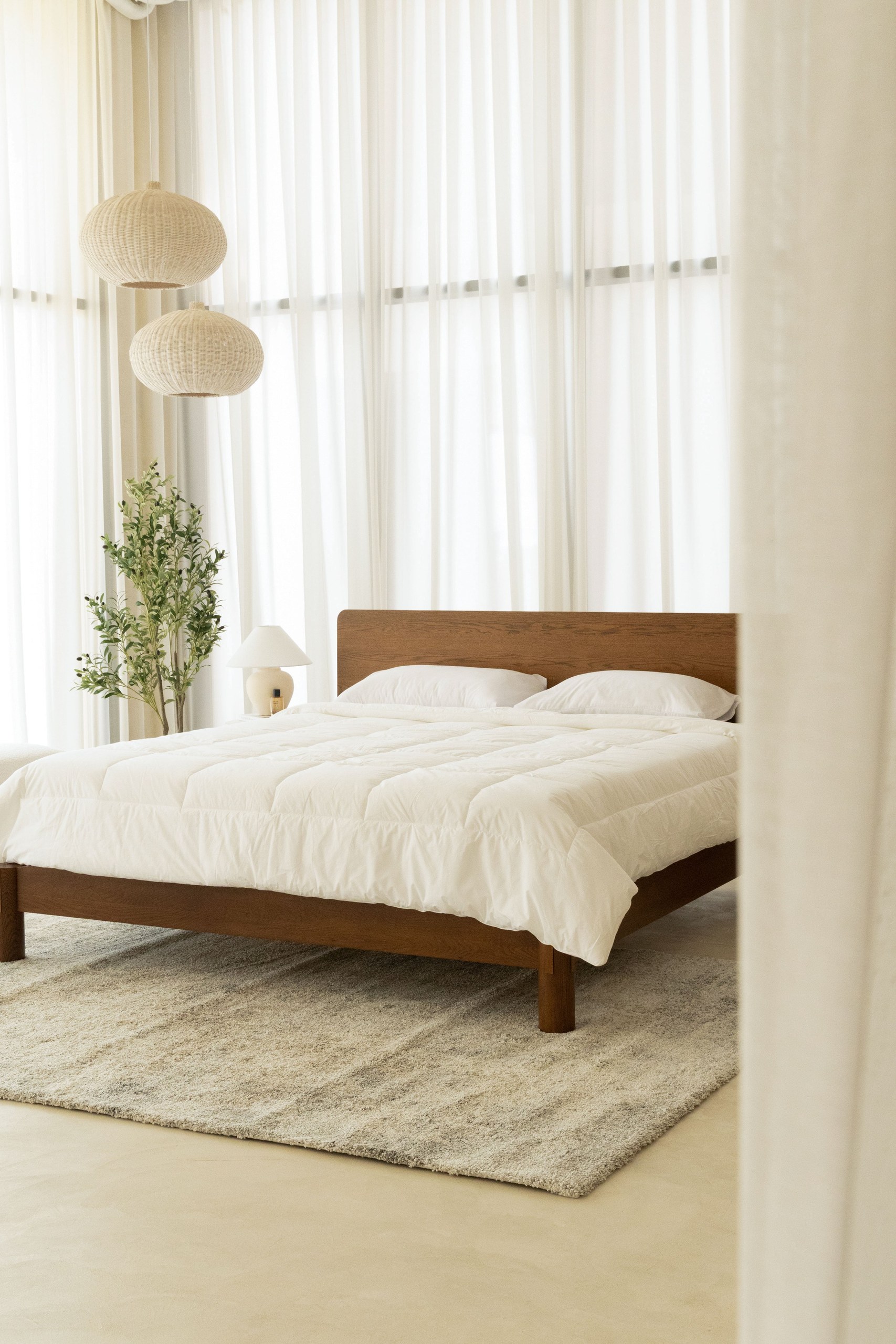 Yolanda Japanese Joinery Darkwood Bed - Image 12