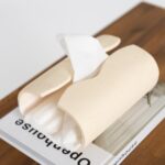 Alvara Beige Curve Tissue Holder