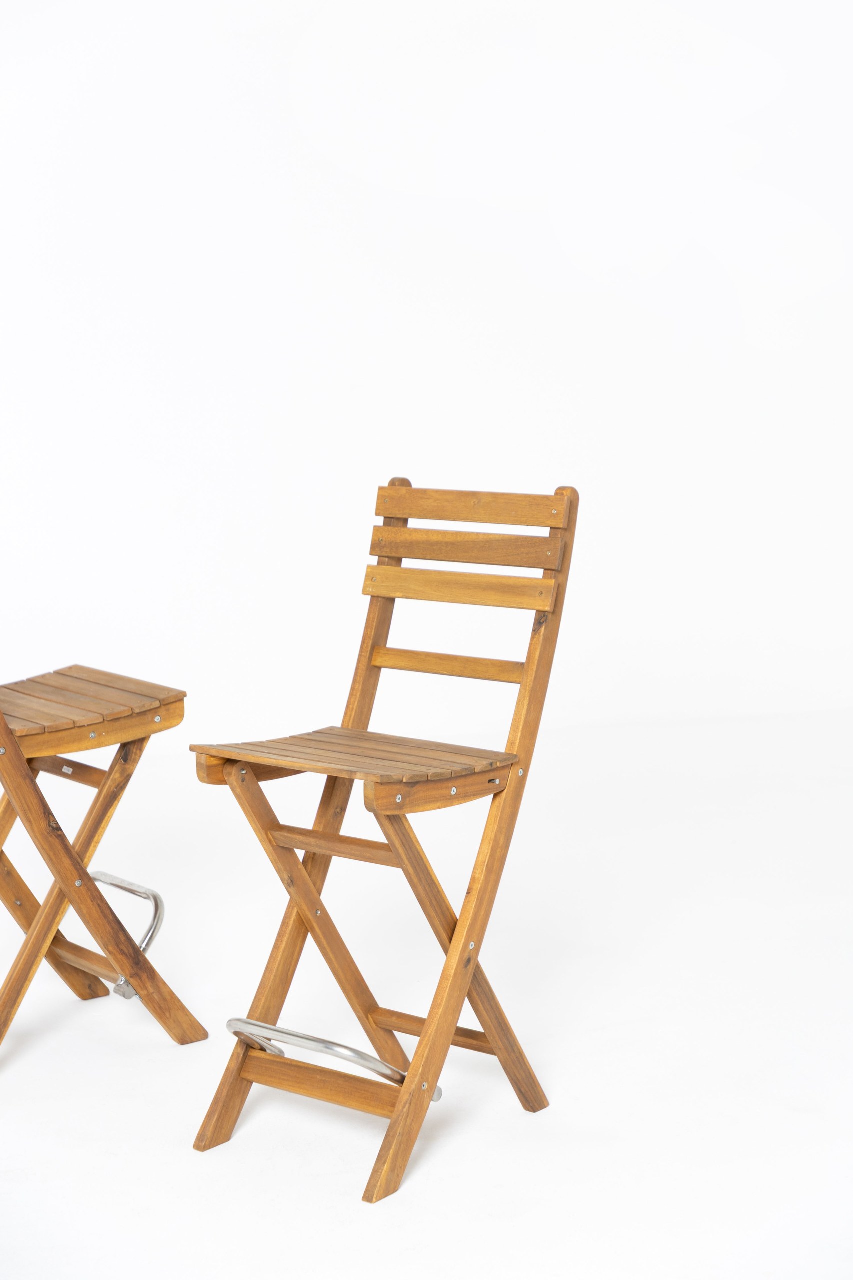 Ravo Golden Teak Bar Chair (Pack of 2) - Image 13